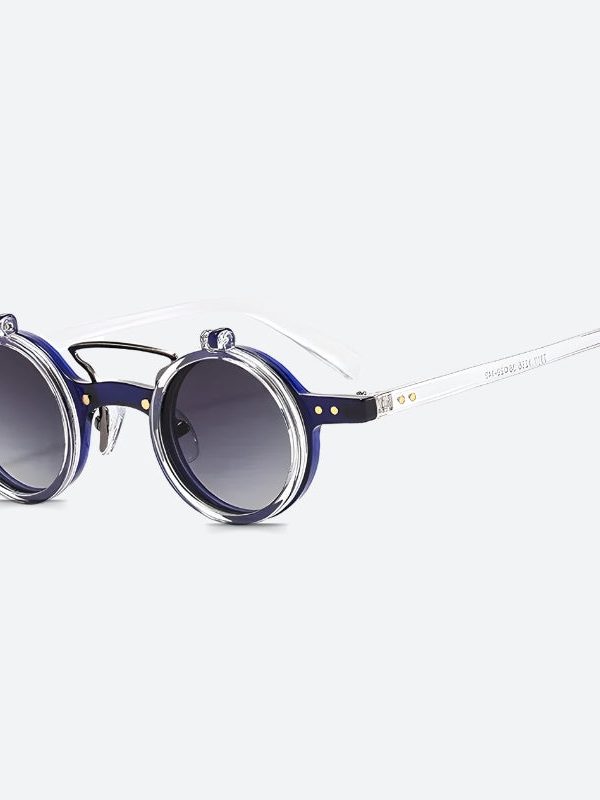 Round Flip-Up Sunglasses