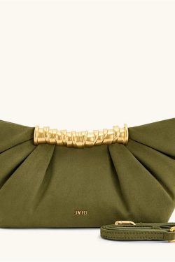 Ruched Clutch Bag