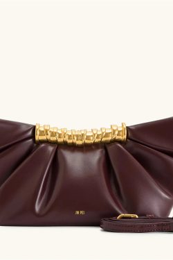 Ruched Clutch Bag