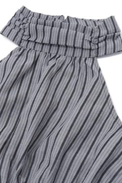 Ruched Halter Midi Dress