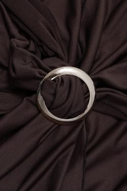 Ruched Halter Neck Mini Dress