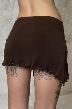 Ruched Mini Skirt