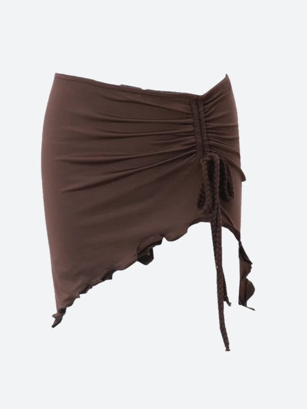 Ruched Mini Skirt