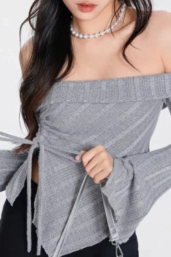 Ruched Off Shoulder Top
