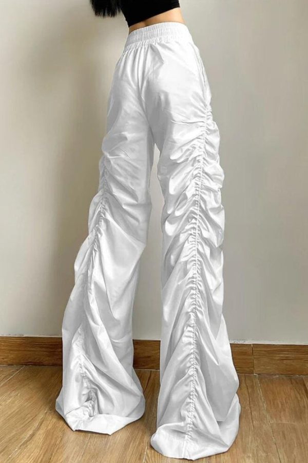 Ruched Parachute Pants