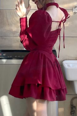 Ruffled Layered Corset Mini Dress