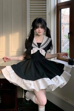 Sailor Collar Mini Dress