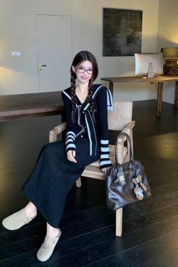 Sailor Top & Maxi Skirt Two Piece Set