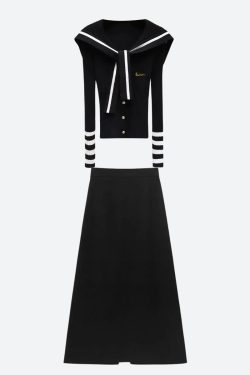 Sailor Top & Maxi Skirt Two Piece Set