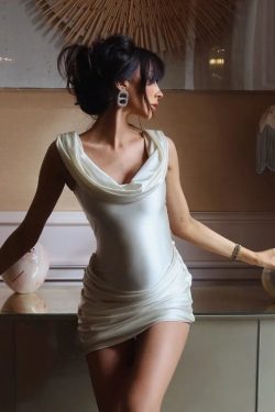 Satin Bodycon Mini Dress