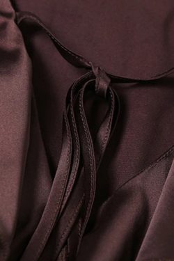 Satin Ruffled Mini Dress