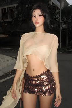 Sheer Backless Crop Top