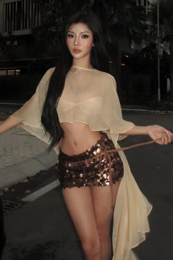 Sheer Backless Crop Top