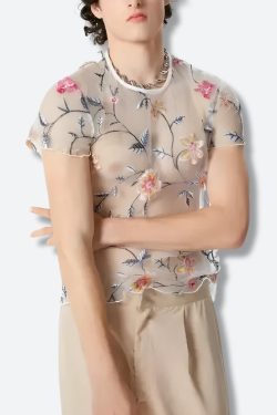 Sheer Floral Top