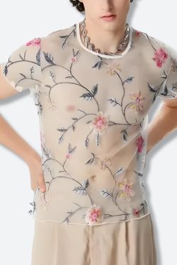 Sheer Floral Top