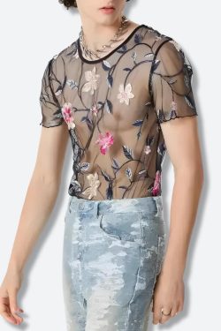 Sheer Floral Top