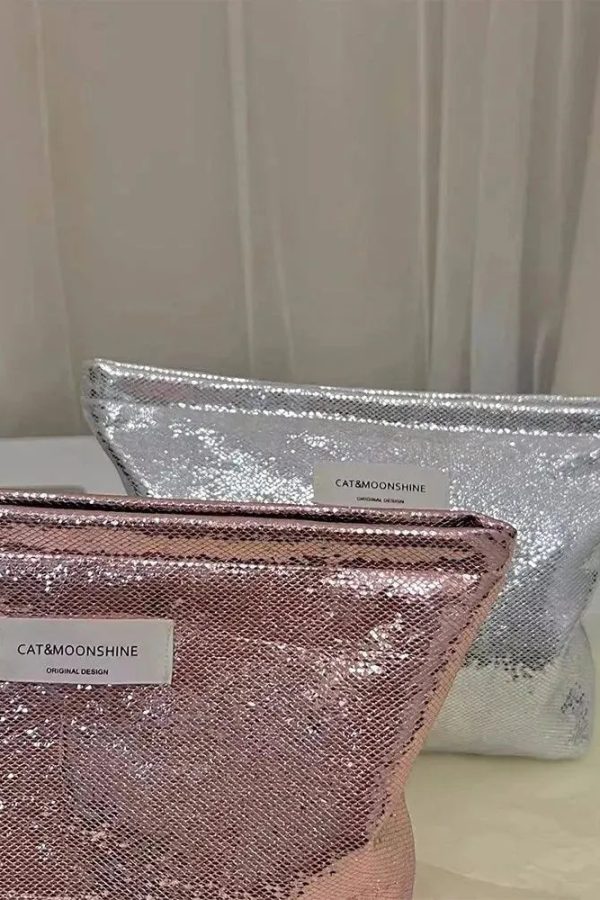 Shiny Metallic Makeup Bag