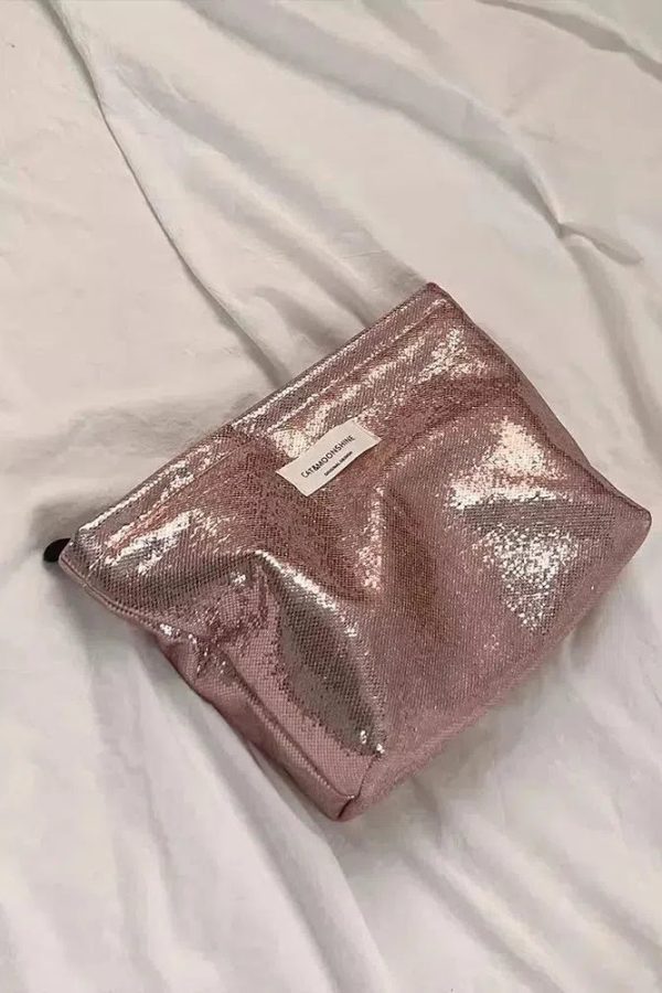 Shiny Metallic Makeup Bag