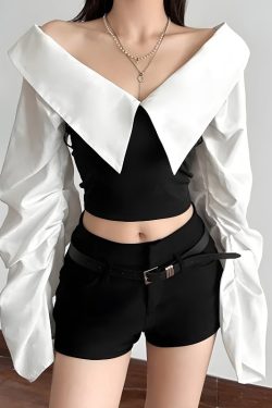 Shirt Corset Top