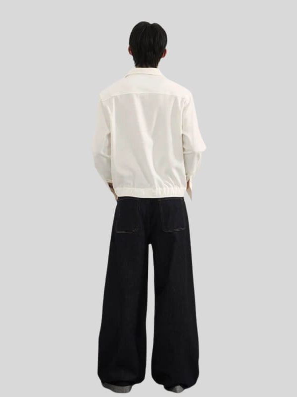 Side Stripe Wide Jeans