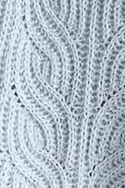 Simple Blue Turtleneck Hollow Out Knit Sweaters Spring