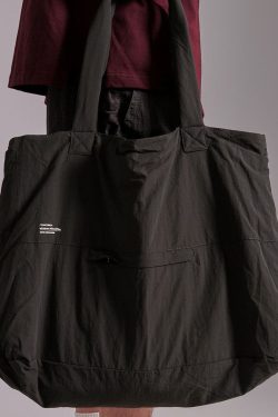 Simple Grayish Green Large Capacity Satchel Bag Handbag