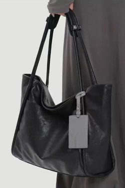 Simple Mulberry Large Capacity Faux Leather Shoulder Bags