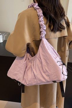 Simple Purple Durable Large Capacity Messenger Bag