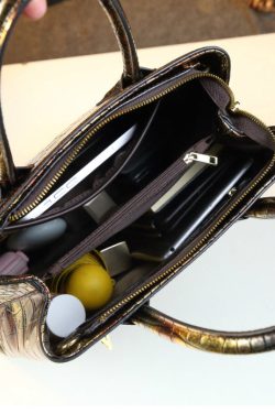 Simple Purple Large Capacity Faux Leather Women Handbags