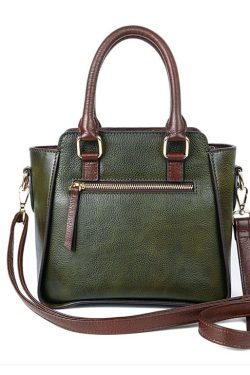 Simple Red Casual Rub color Calf Leather Messenger Bag