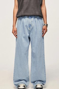 Skater Wide Leg Denim Jeans