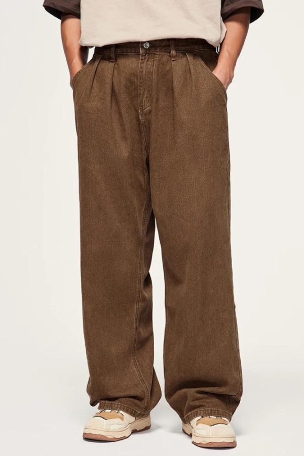 Skater Wide Leg Denim Jeans