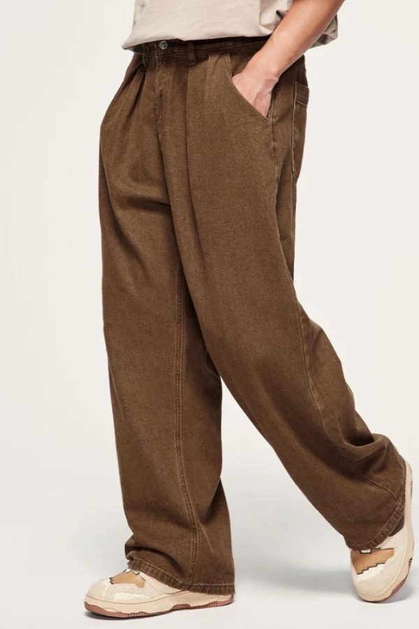 Skater Wide Leg Denim Jeans