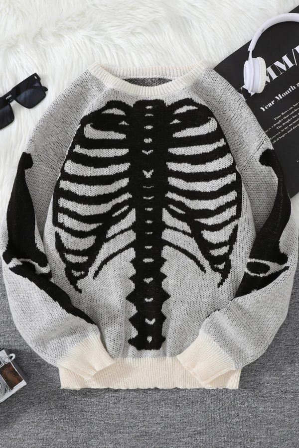 Skeleton Pullover Sweater