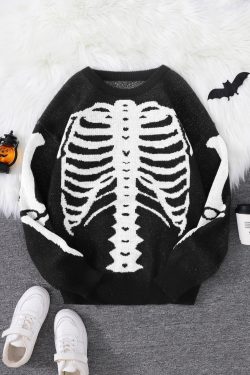 Skeleton Pullover Sweater