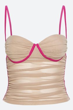 Skin Colored Mesh Top