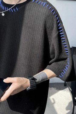 Soft Boy Contrast Stitch Tee