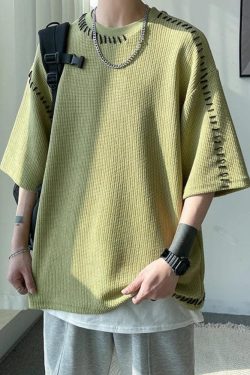 Soft Boy Contrast Stitch Tee