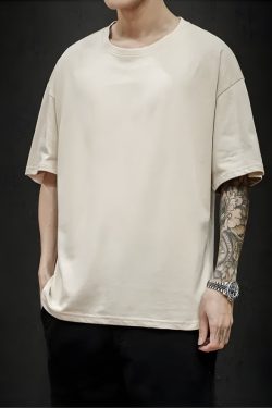 Soft Boy Crew Neck Basic Tee