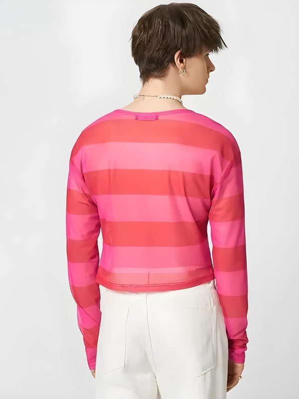 Soft Boy Heart Cut Out Crop Top