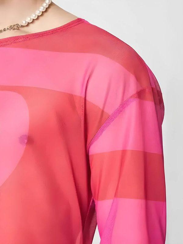 Soft Boy Heart Cut Out Crop Top