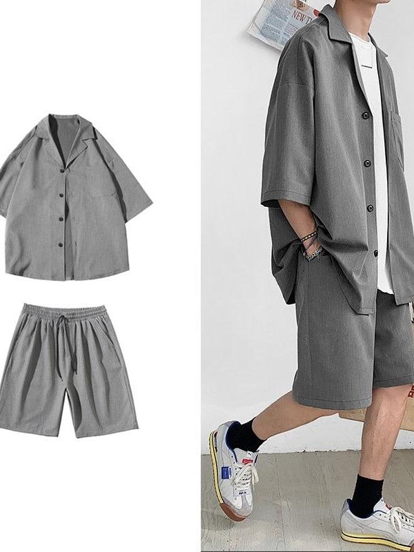 Soft Boy Shirt and Shorts Two Piece Set