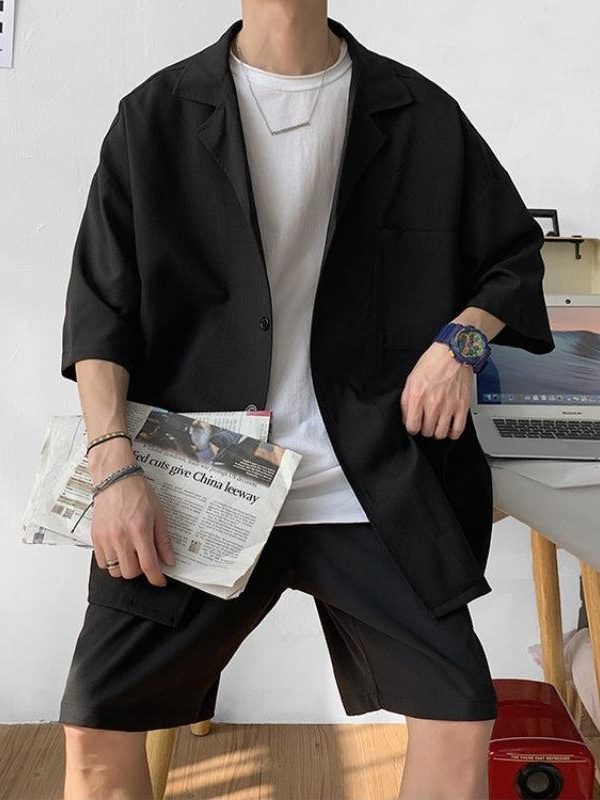 Soft Boy Shirt and Shorts Two Piece Set