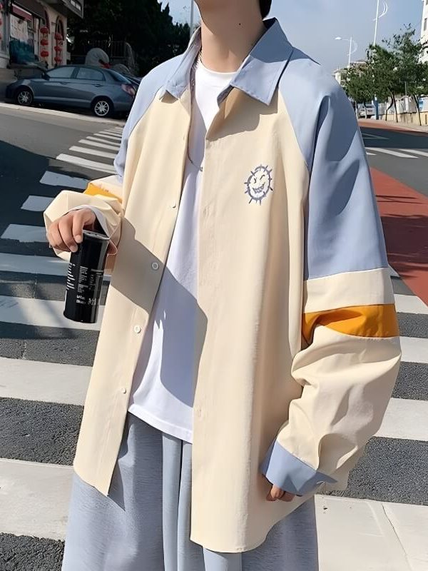 Soft Boy Smiley Pastel Shirt