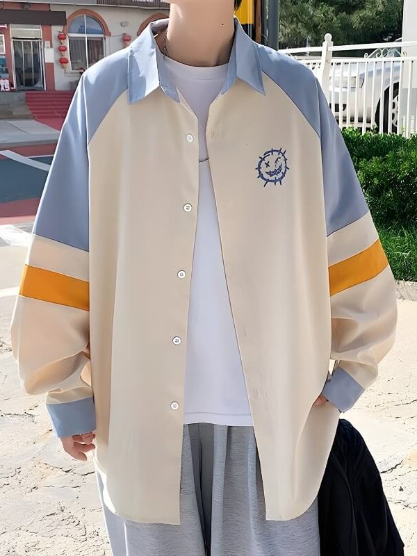 Soft Boy Smiley Pastel Shirt