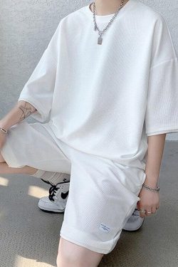 Soft Boy Sweatshirt & Sweatshorts Two Piece Set