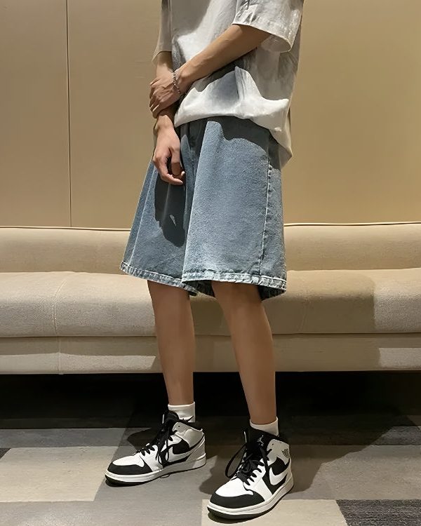 Soft Boy Wide Leg Wash Shorts