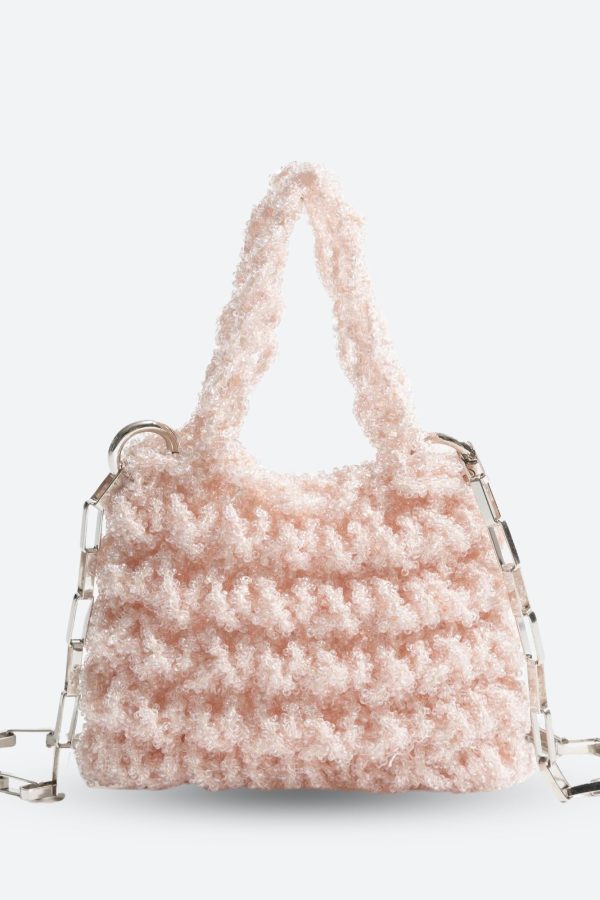 Soft Girl Beaded Chain Strap Handbag