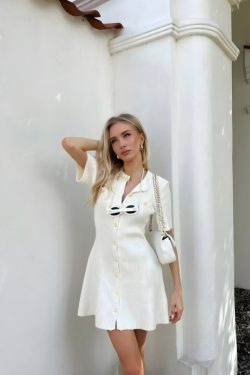 Soft Girl Button Up Mini Dress