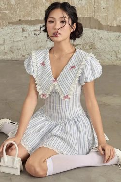 Soft Girl Chelsea Collar Mini Dress